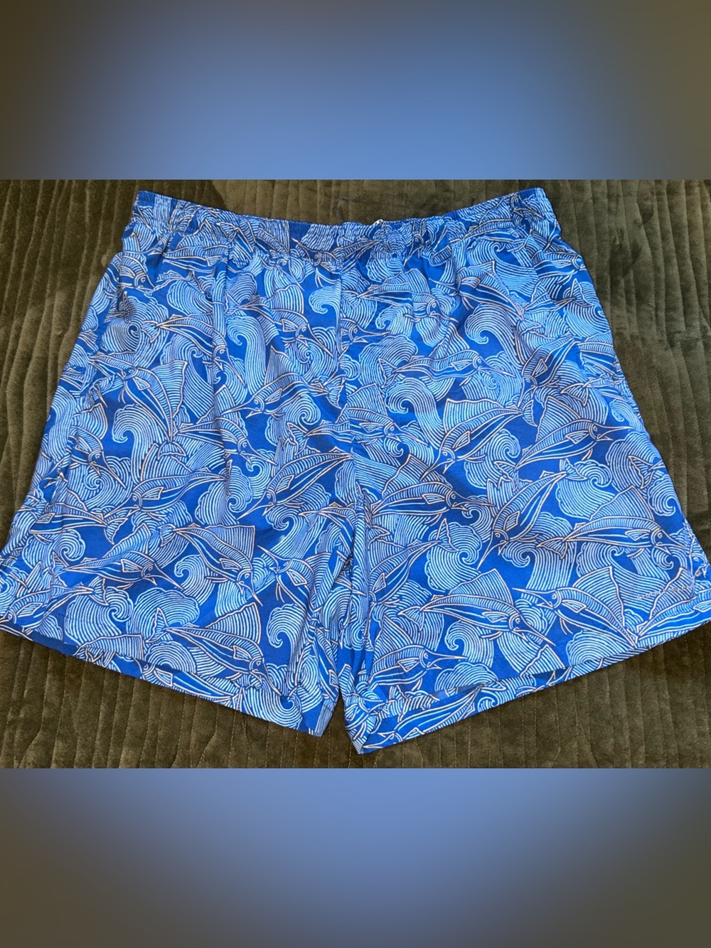 Columbia Sportswear Omni-Shade blue swim shorts size Large with liner